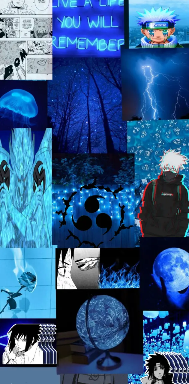 Naruto sfondo blu