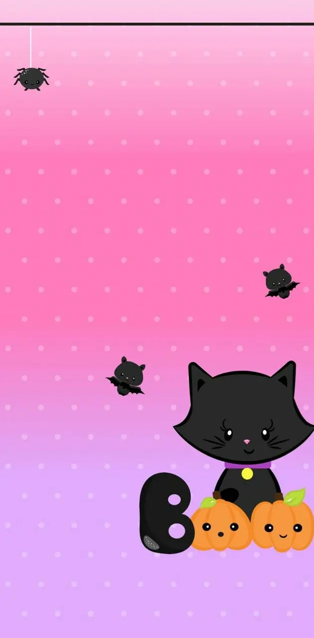 Cat pink black