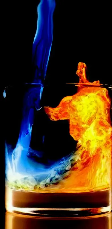 Water And Fire Glass