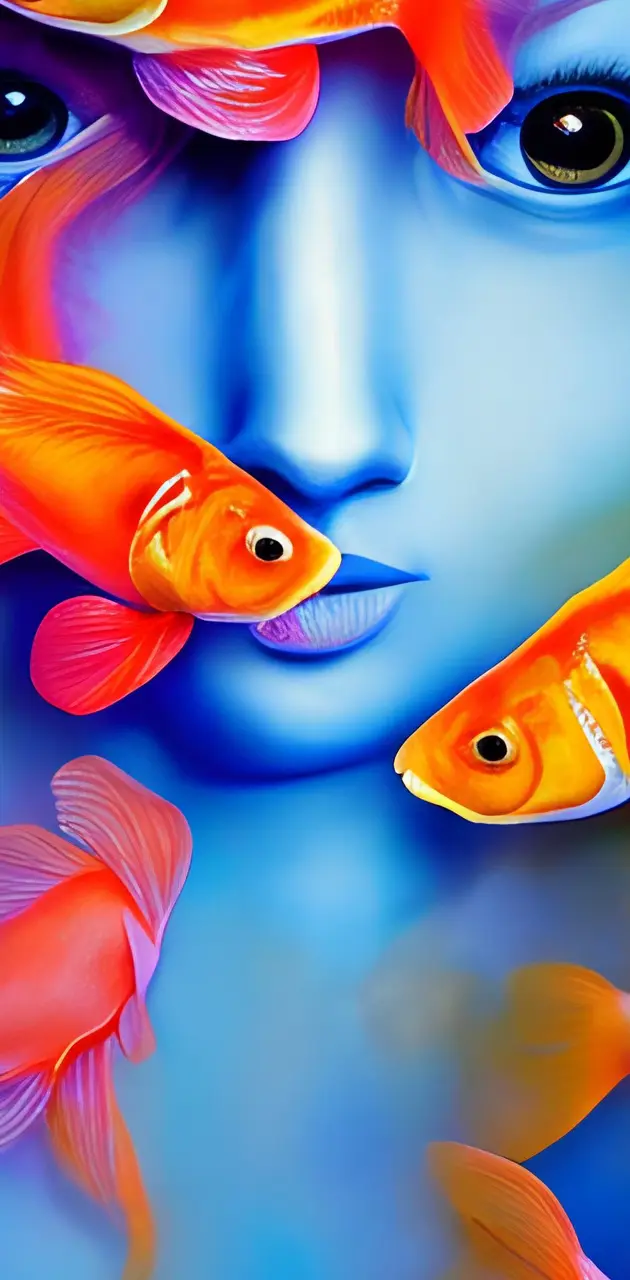Goldfish blue
