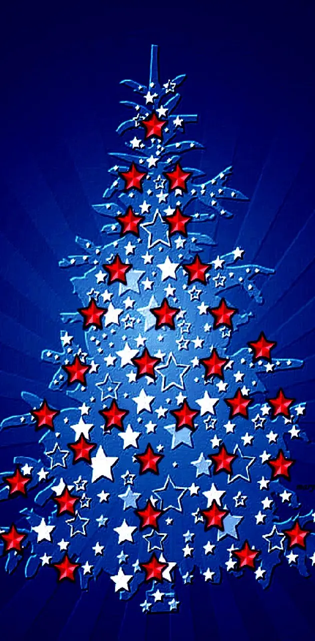 blue christmas tree