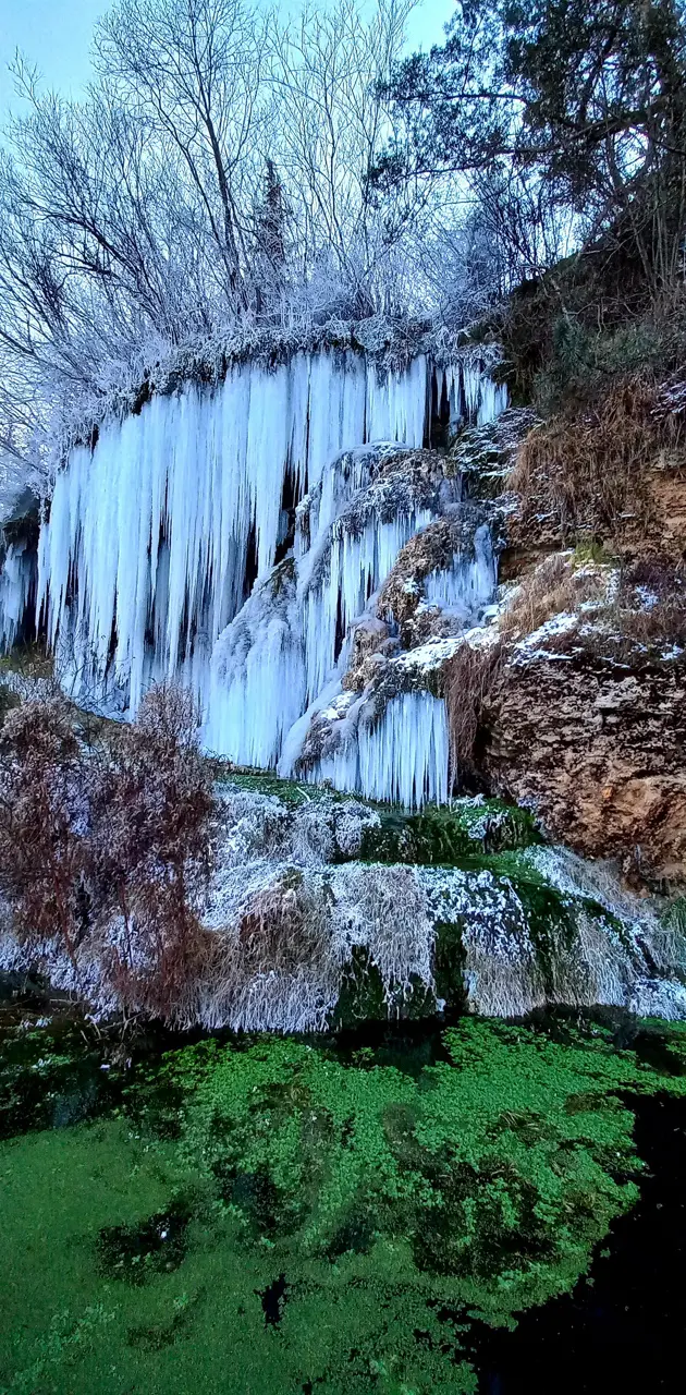 Ice waterfall Toplita