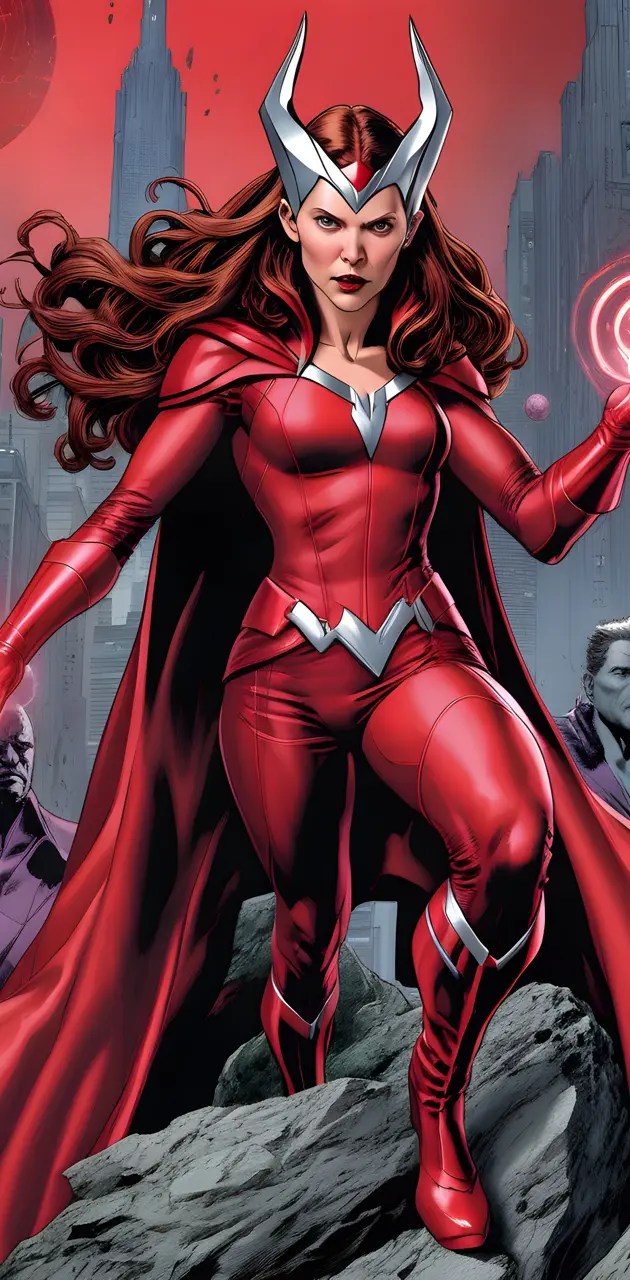 a comic book version of the Scarlet Witch