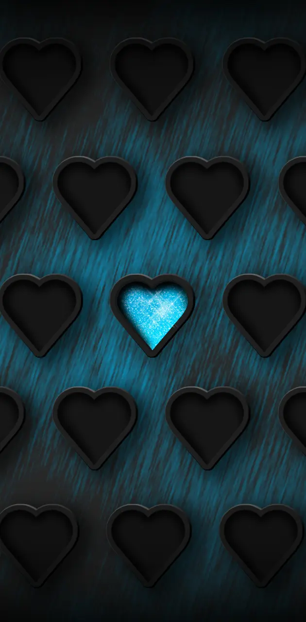 one happy heart blue