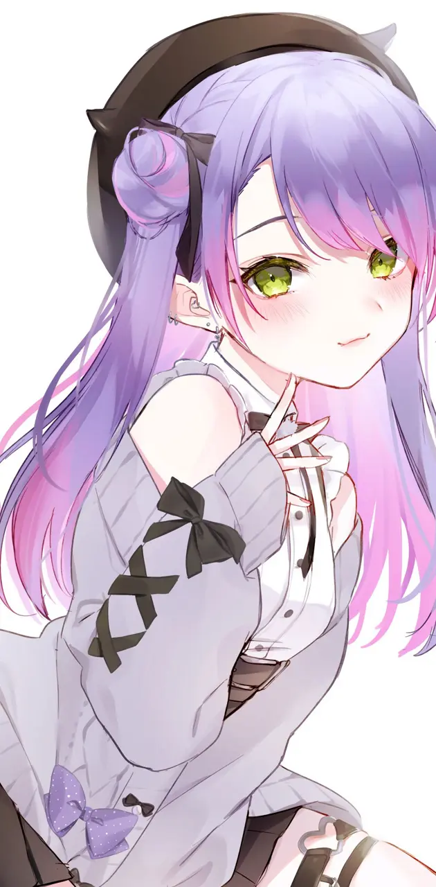 Anime purple hair