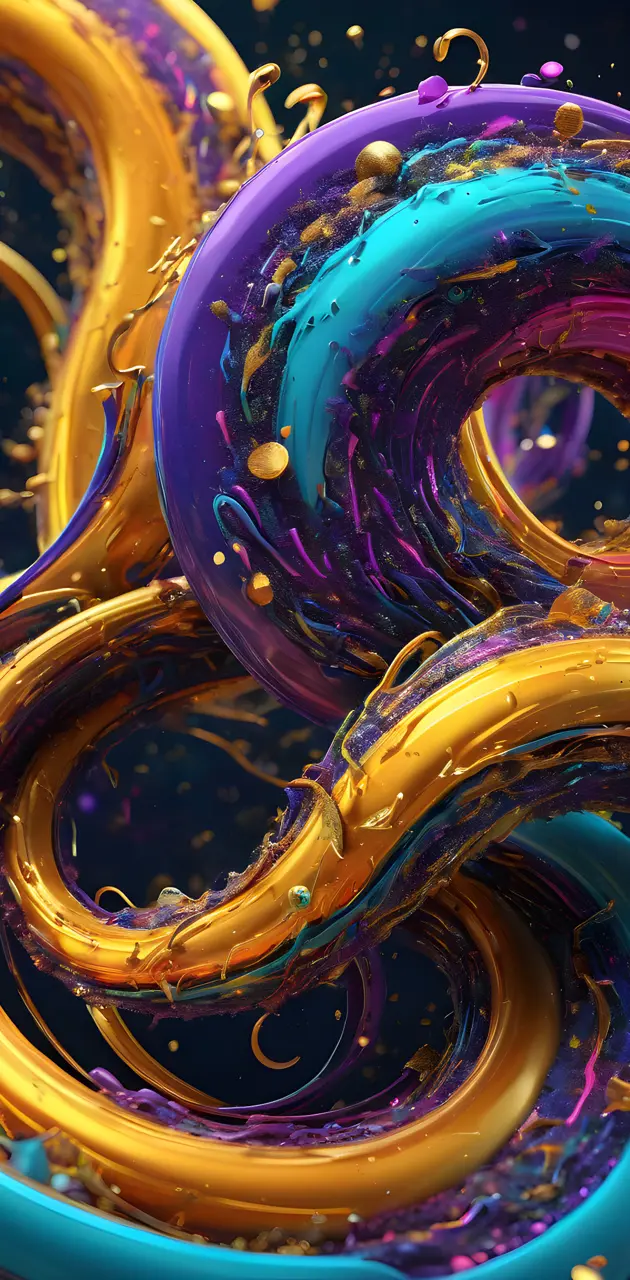a close up of a colorful spiral