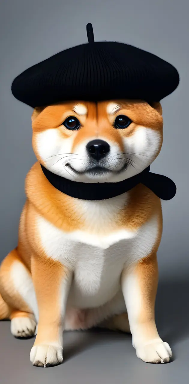 a dog wearing a hat