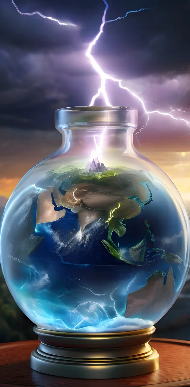 globe in a bottle
