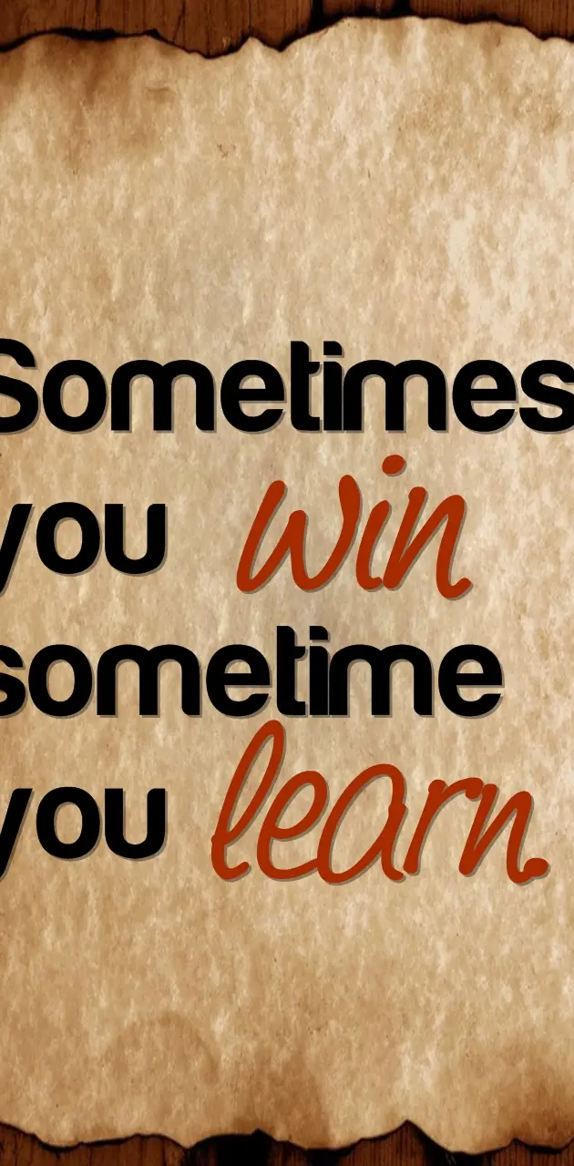 win and learn