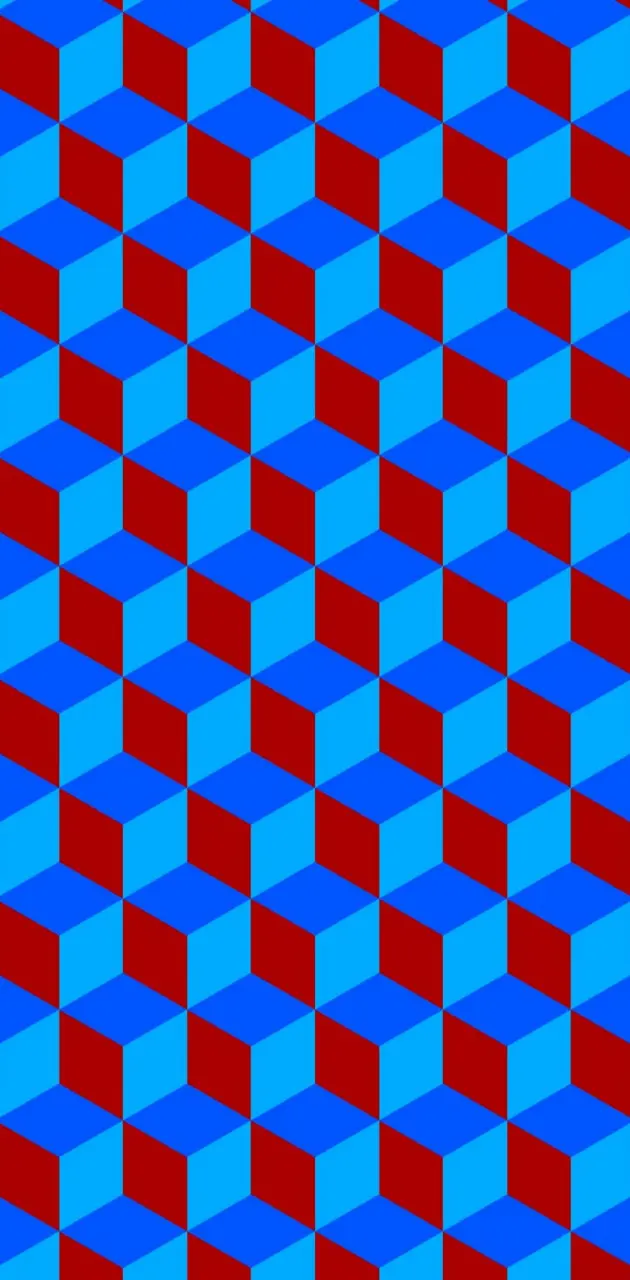 Cubic blue n red 