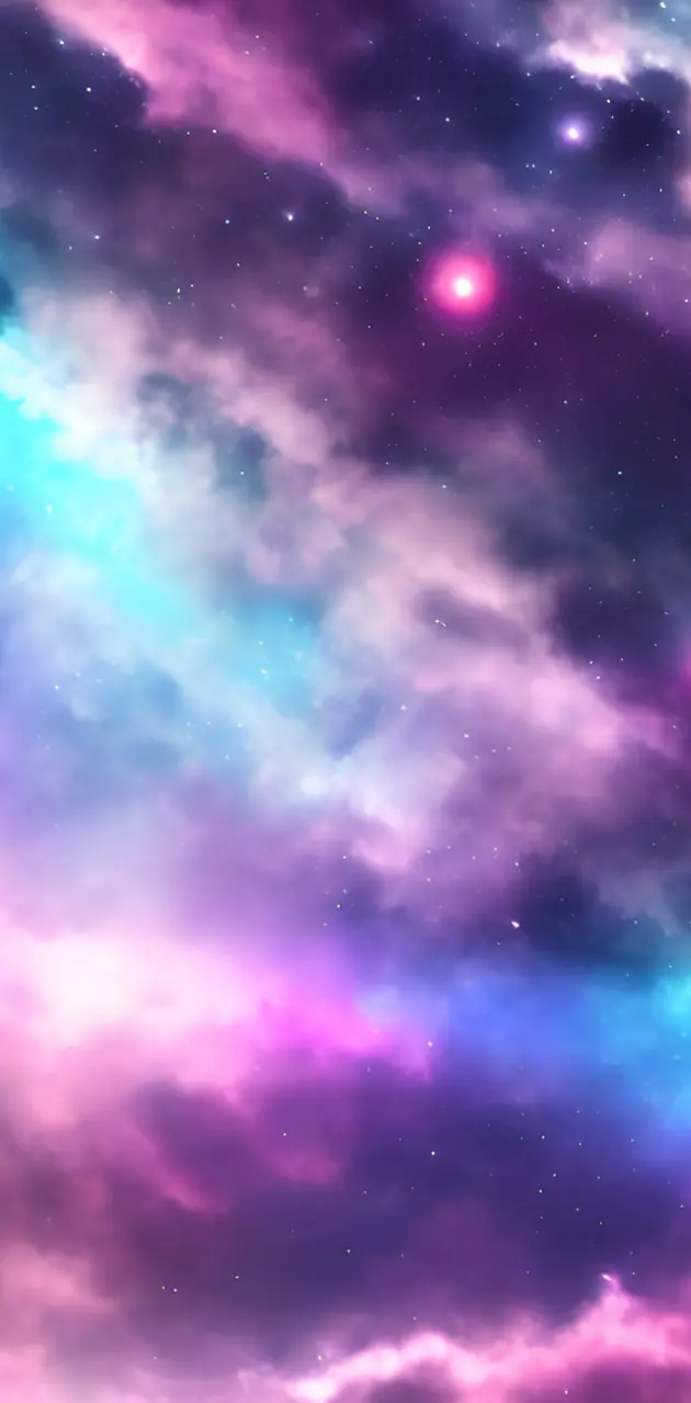 Blue and pink space