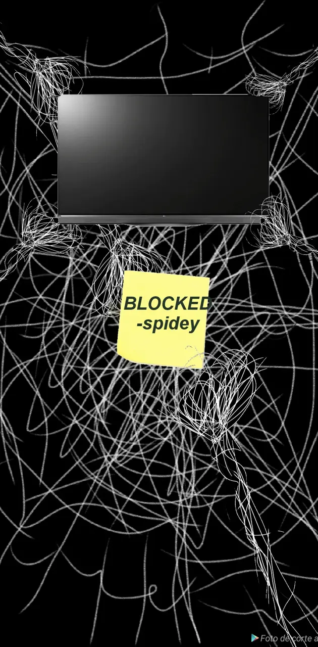Spiderman web blocked