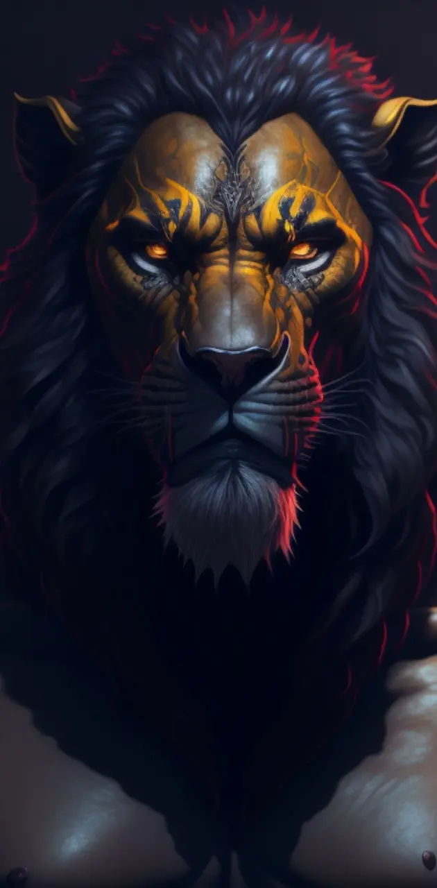 Angry Lion Man 