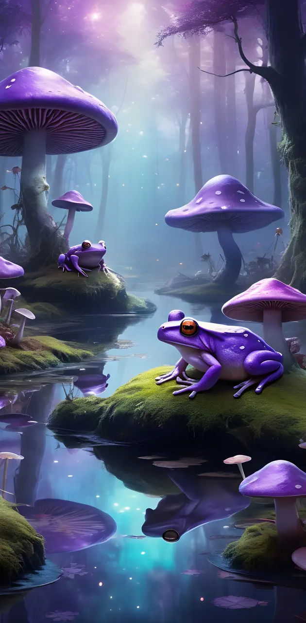 purple frogs