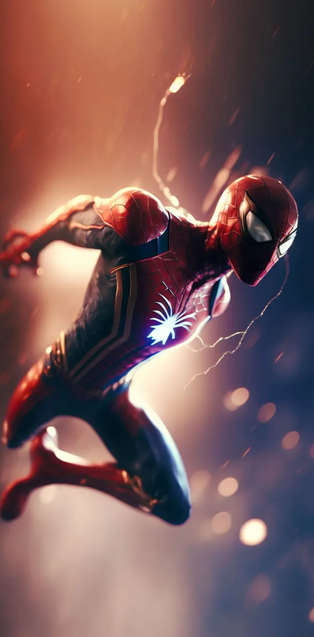 Spiderman jumping 