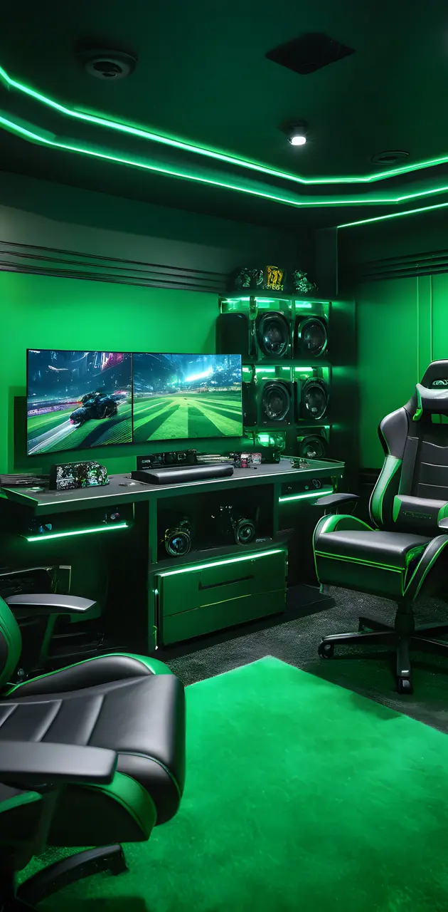 Green Gaming room