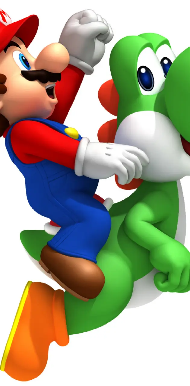 Mario On Yoshi