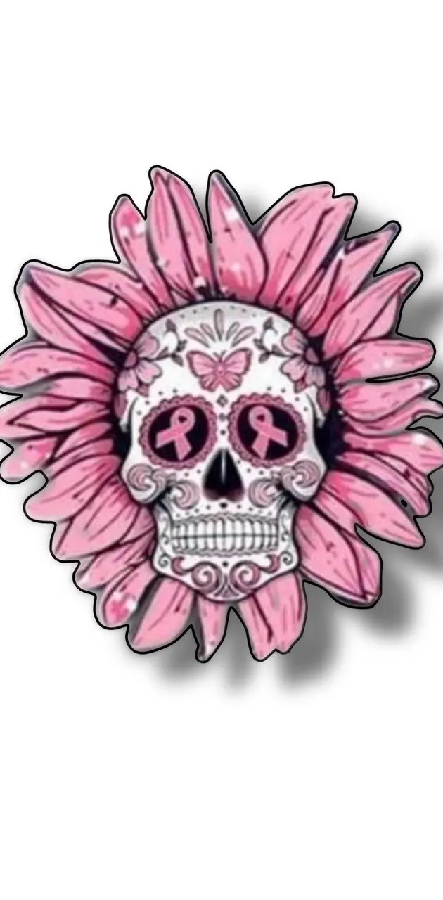 Sugar skull pink