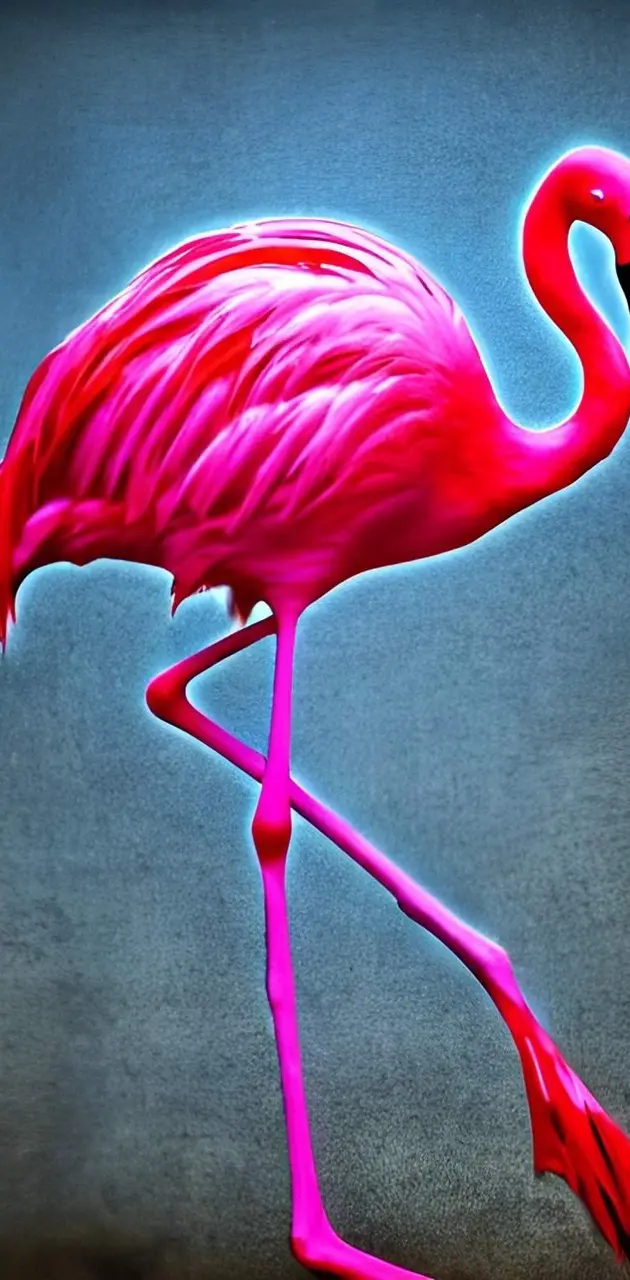 Radiating Flamingo