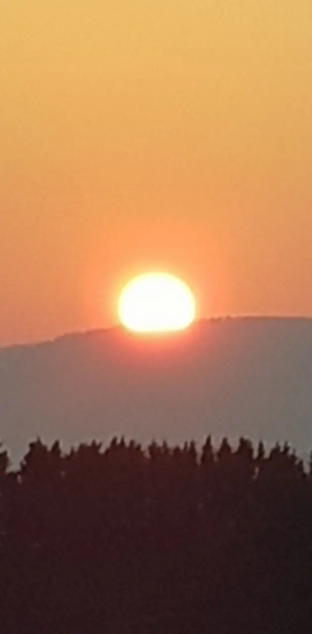 Hilltop sunset