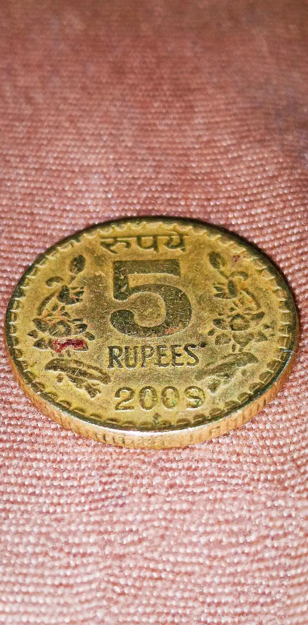 5 rupee indian coin