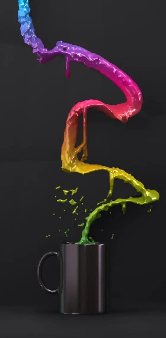 Cup pigment colour