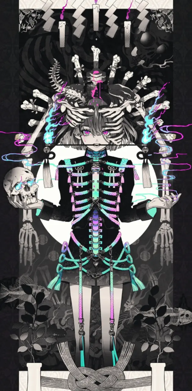 Skeleton Skull Girl