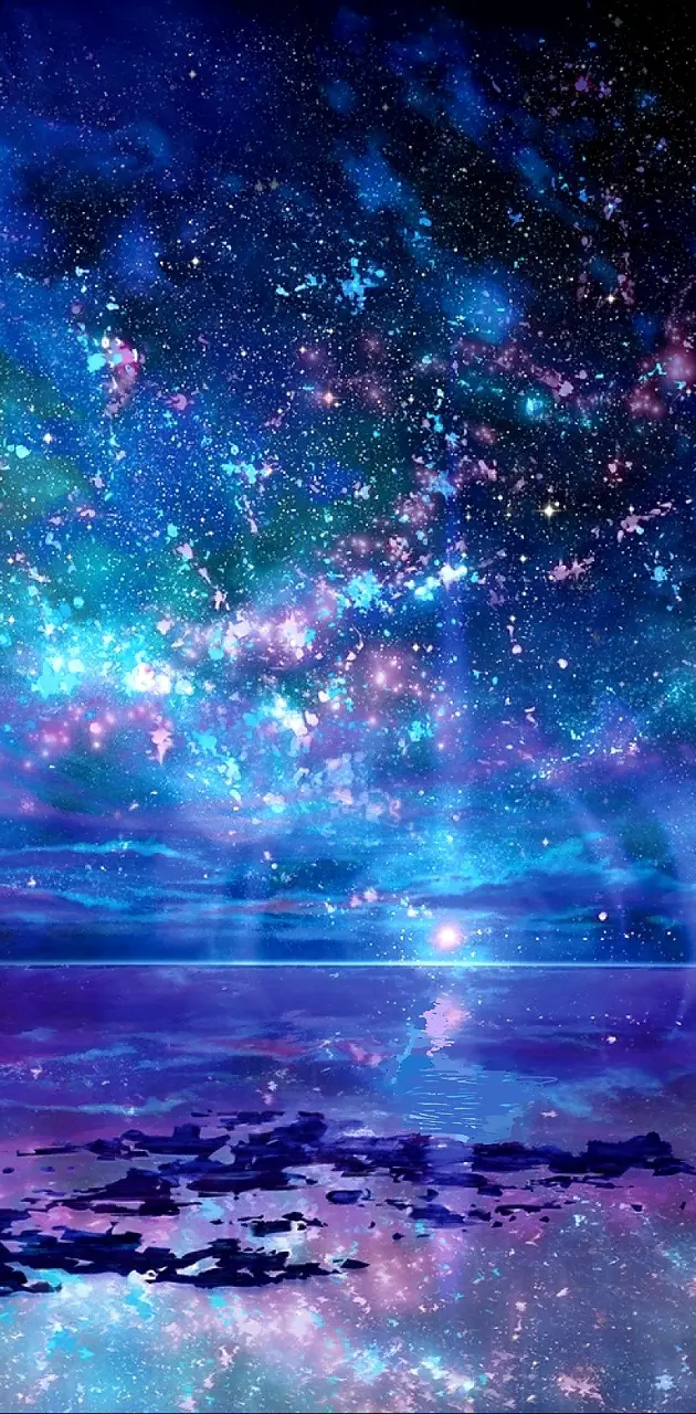 Galaxy Ocean Stars wallpaper by yayileo - Download on ZEDGE™ | d358