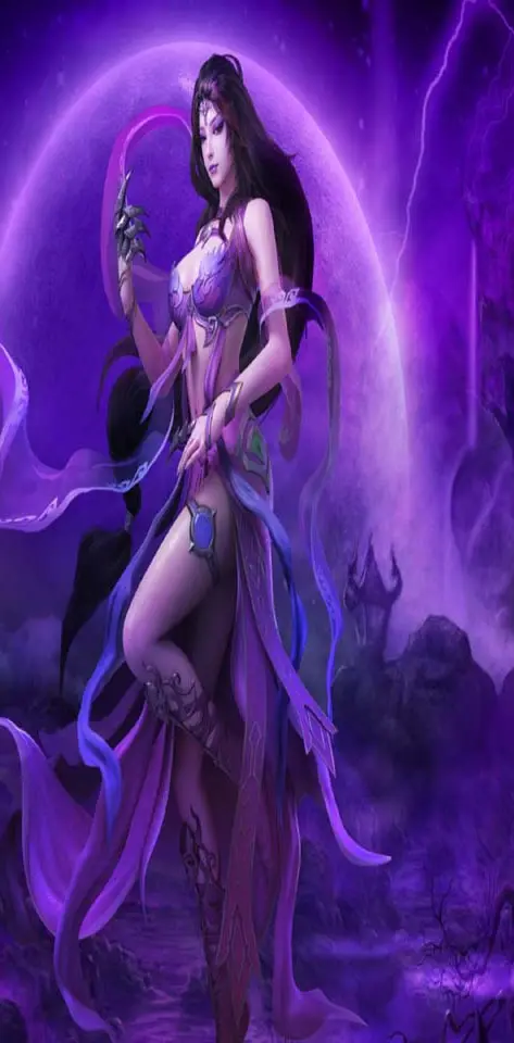 Purple Fantasy Girl