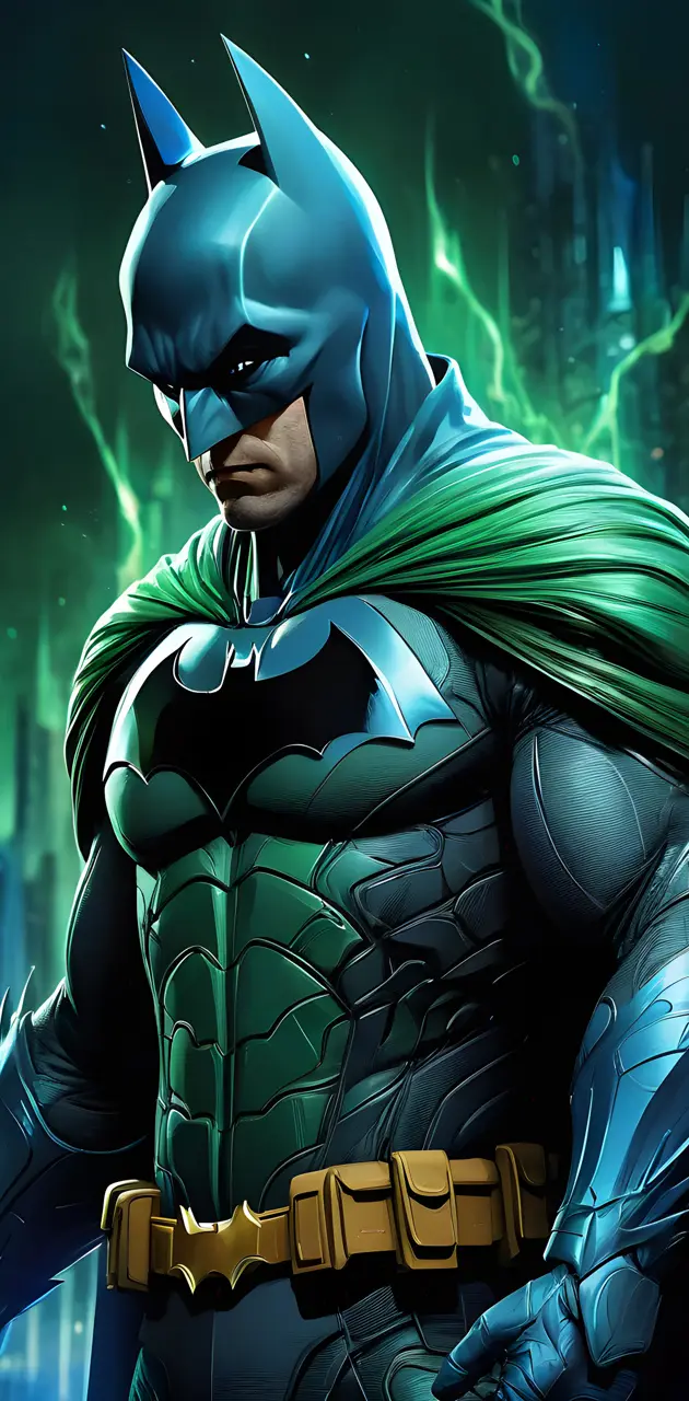 BATMAN 🦇 blue and green cowl