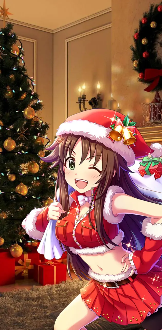 christmas anime girl