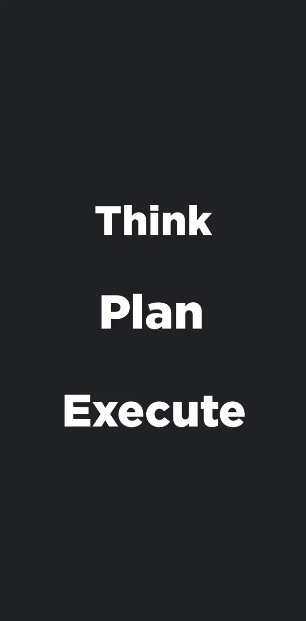 Think Plan Execute