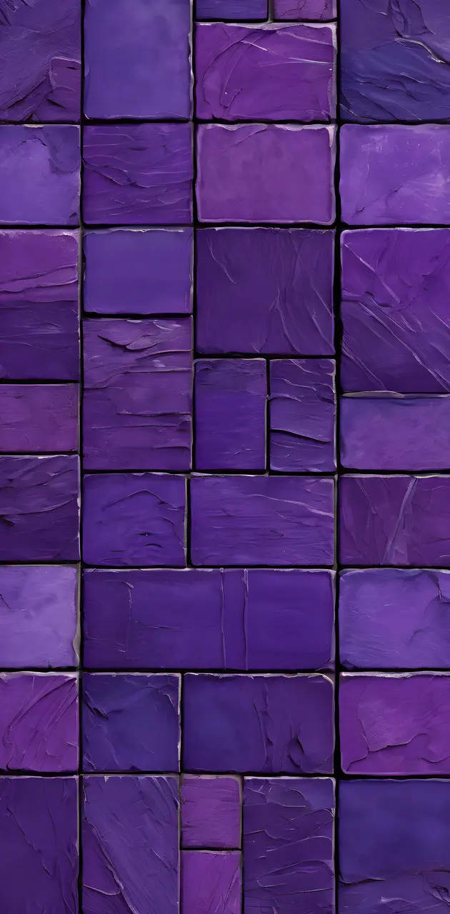 a purple brick wall
