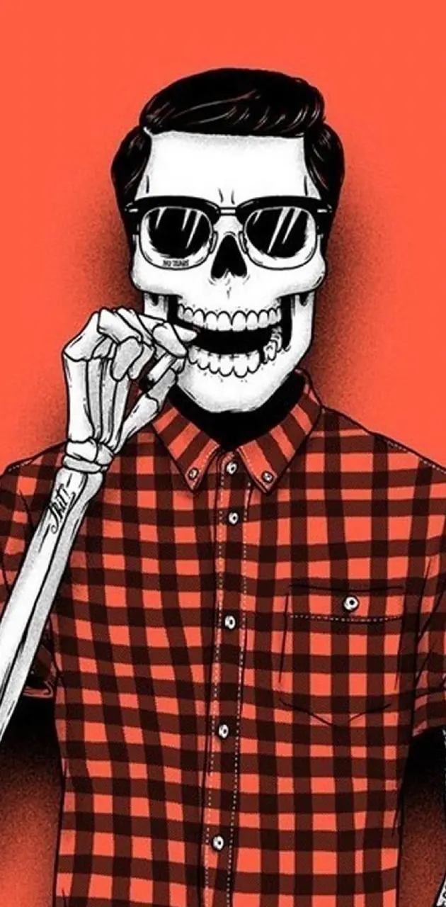 Skull hipster