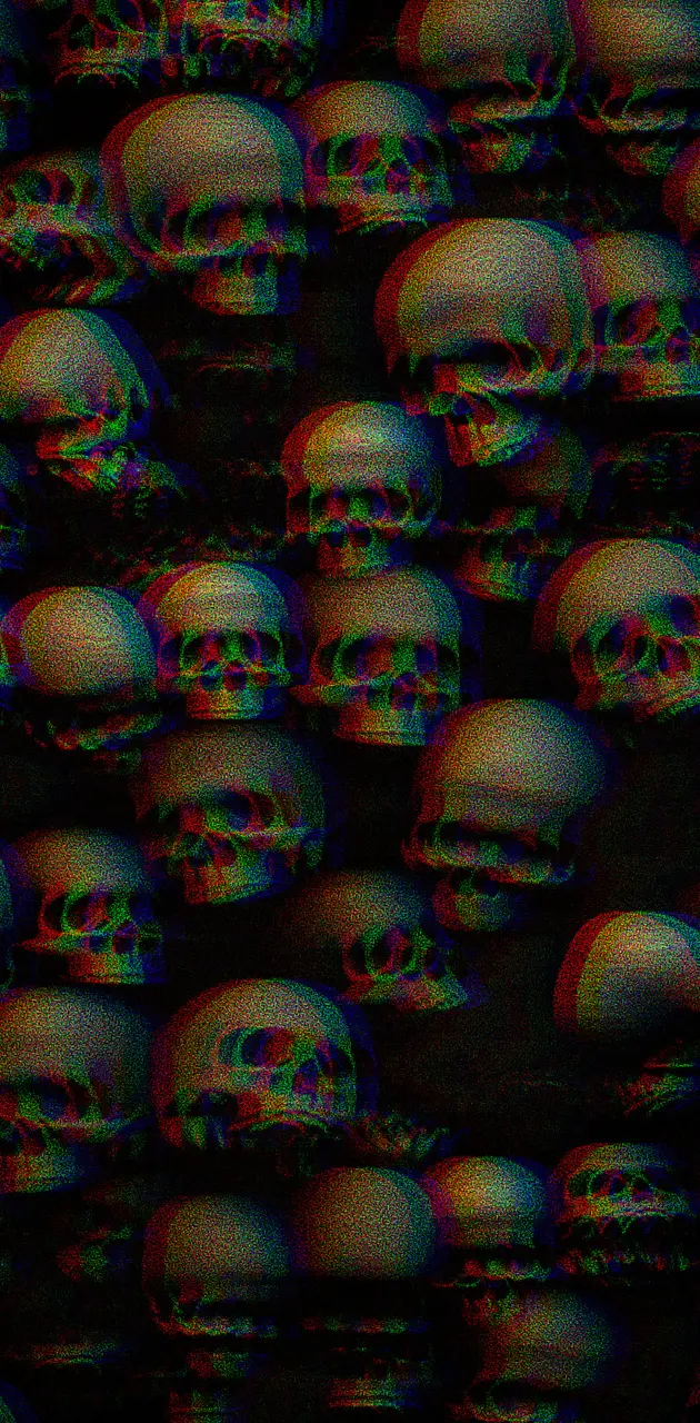 Glitched skulls