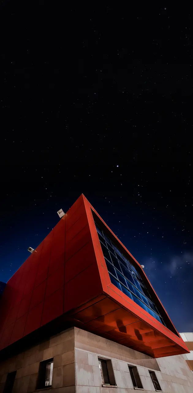 Red cube house