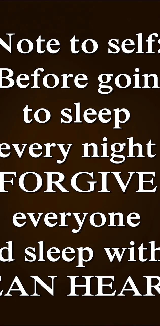 forgive everyone