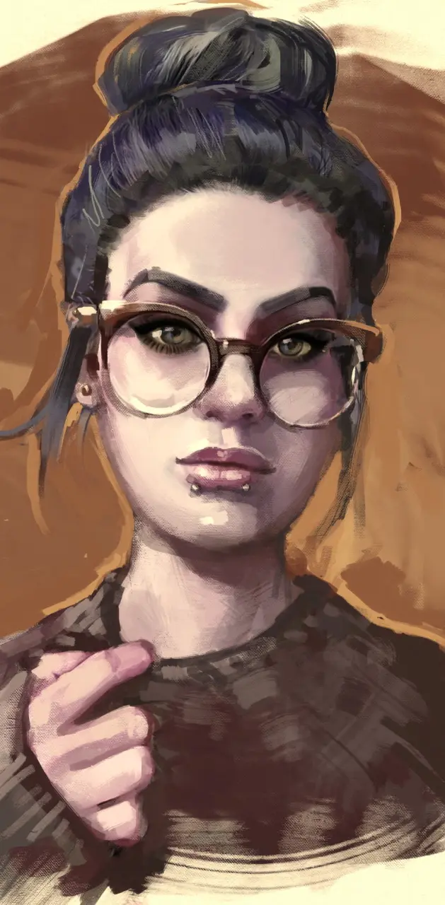 Woman in glasses