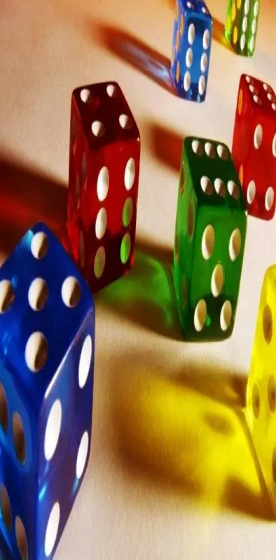 colorful dices