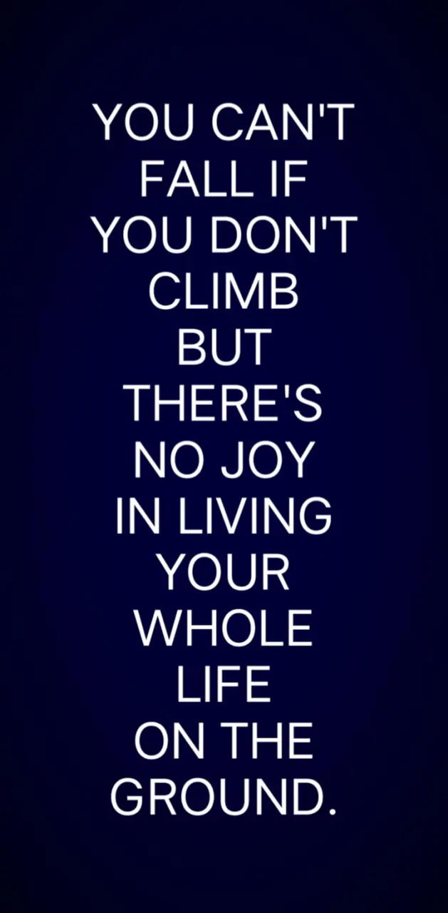 You can't fell the joy