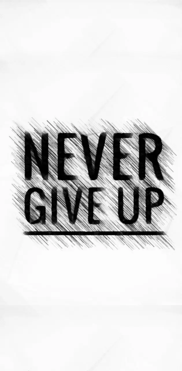 Never give up. never 