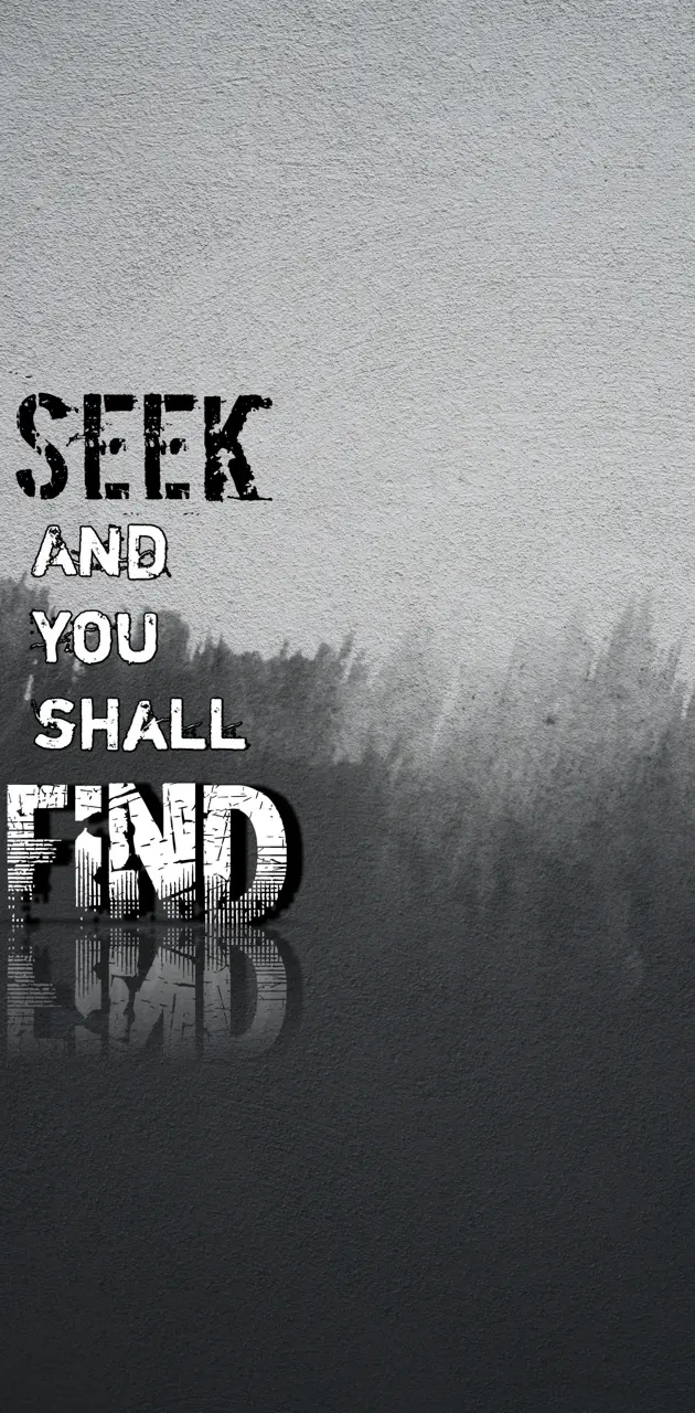 Seek for the lord
