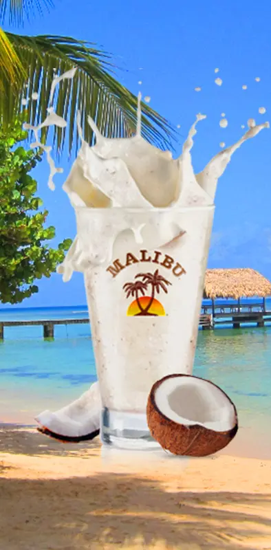 Malibu splash rum