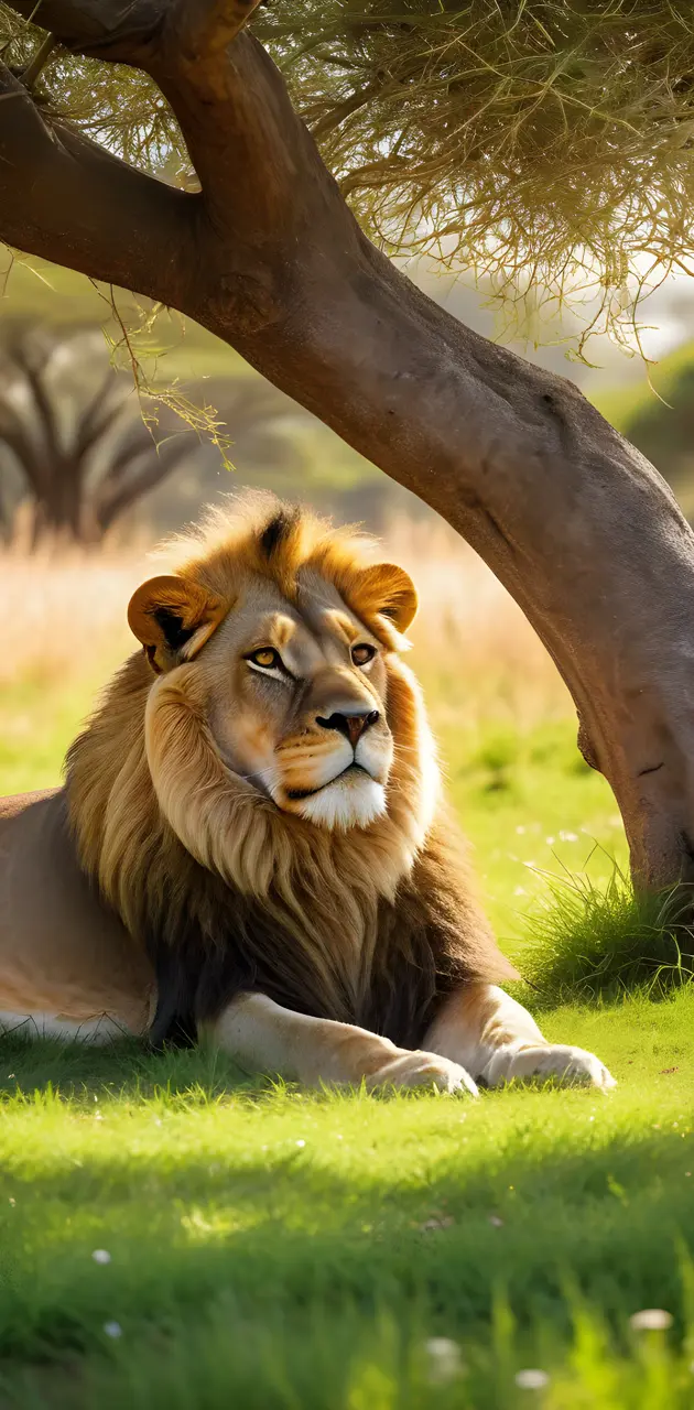 The King Savanna Lion