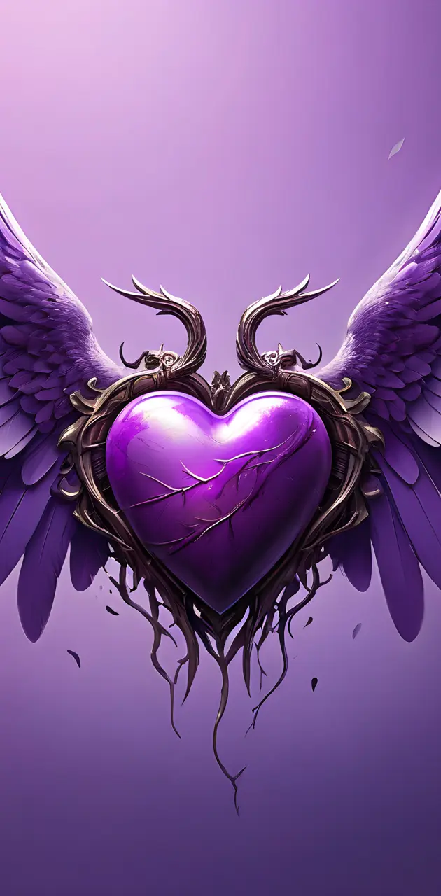 purple heart background pattern
