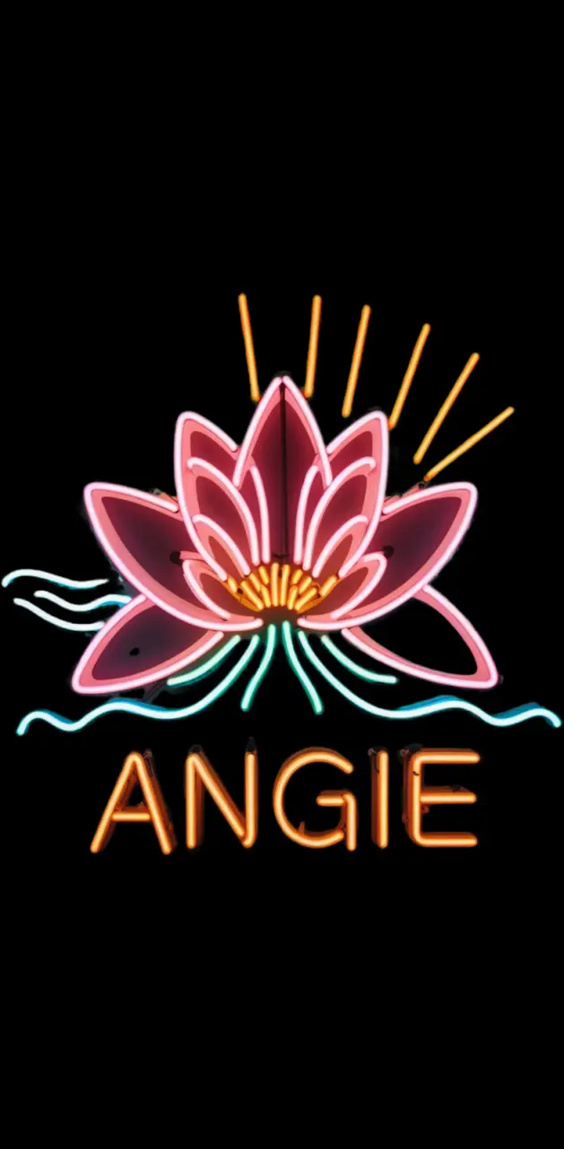 Angie Lotus Neon Sign