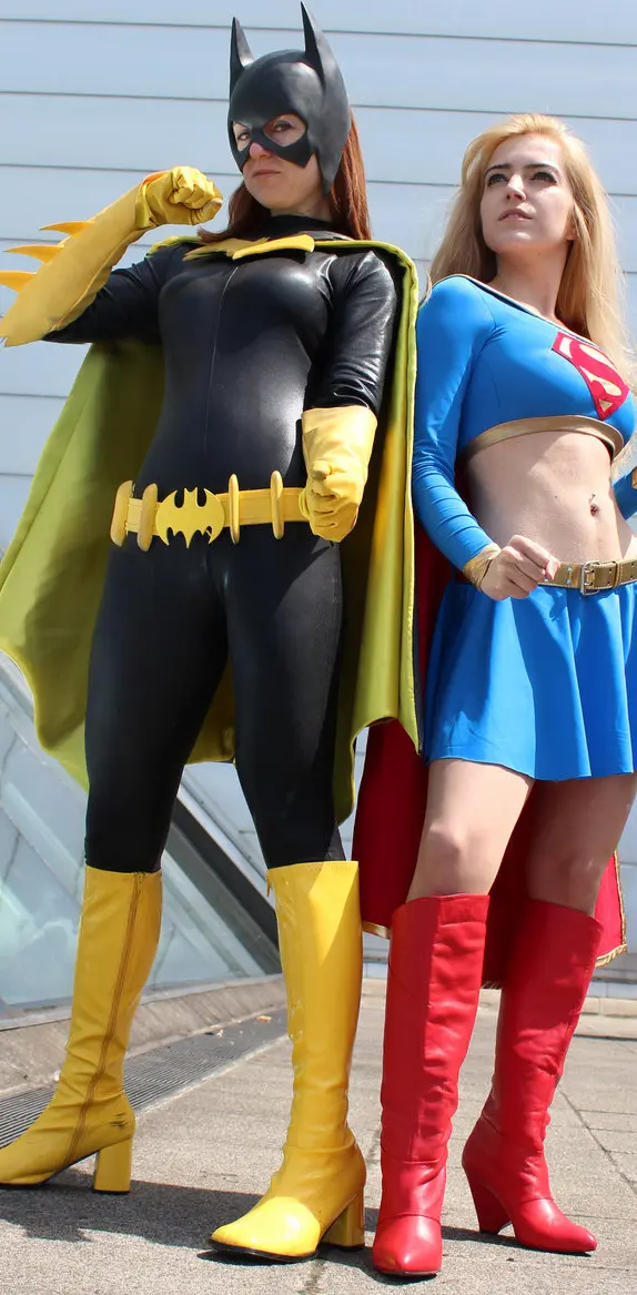 Bat And Supergirl