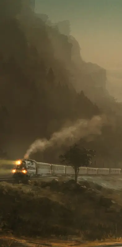 train in foggyland
