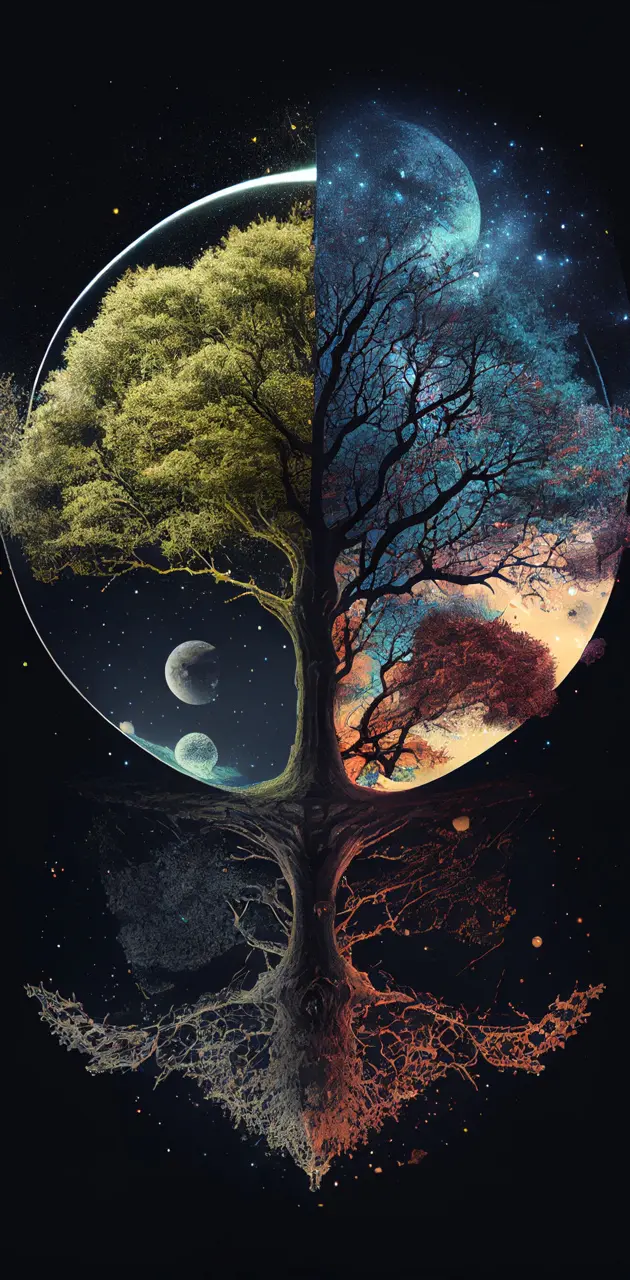 Evren ile ağaç