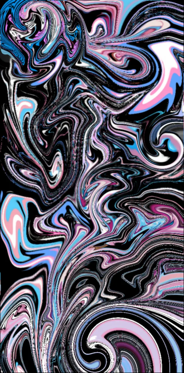 Blue pink swirls
